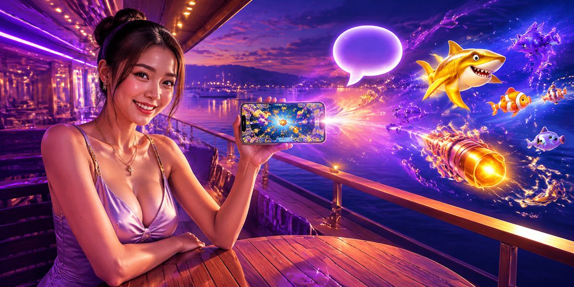 Người chơi Bắn Cá thưởng thức cà phê bên bờ biển Mũi Né với điện thoại trên tay